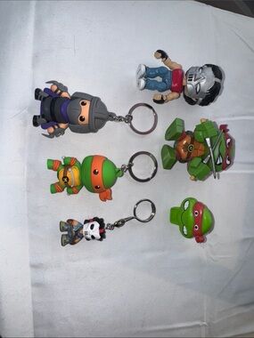 Teenage Mutant Ninja Turtles Toy lot Figural Keychain